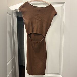 Brown Sweater Dress